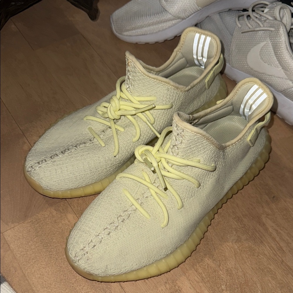 Adidas Yeezy Boost 350 V2 in Light Yellow and Tan
